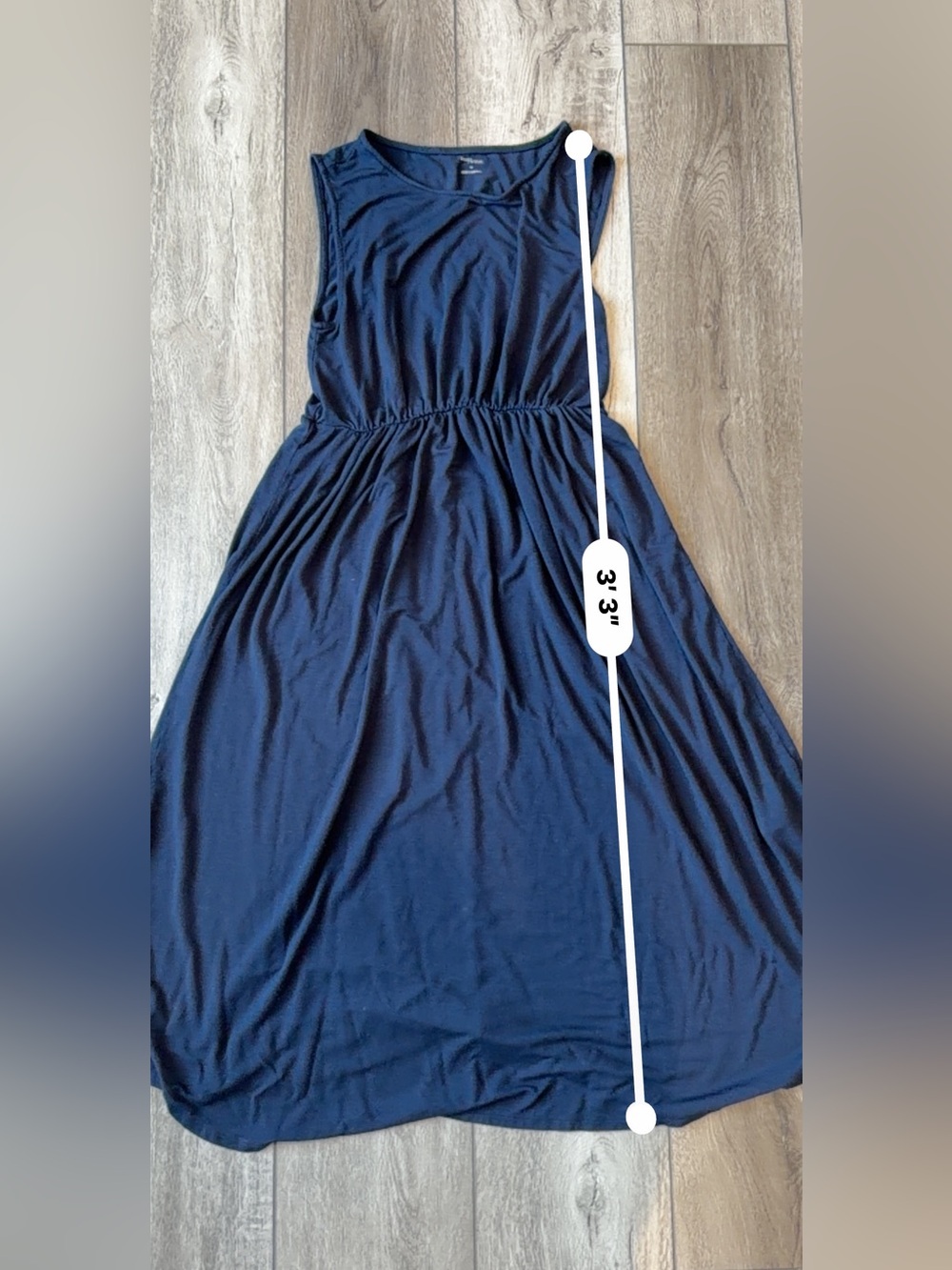 Daily Ritual Navy Sleeveless Maxi Dress - Picture 3 of 6